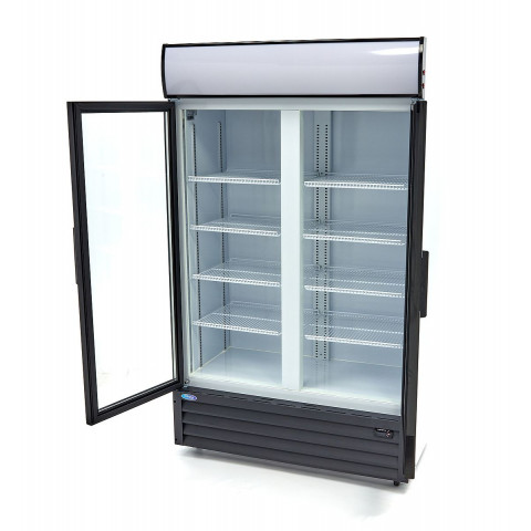 MAXIMA Display prosklená barová chladící skříň, 700 litr