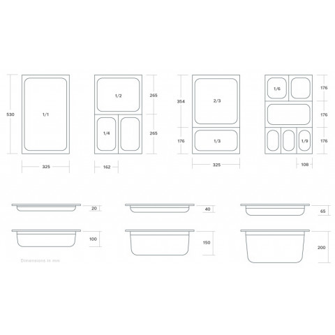 GAMMO GN 1/2 gastronádoba 100 mm hluboká perforovaná