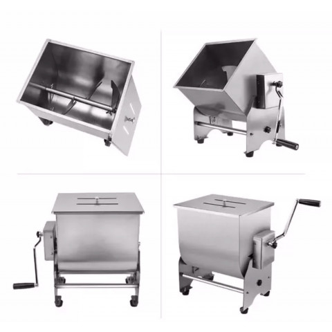 GAMMO ruční mixér na maso s výklopnou mísou - 30 L/25 kg masa