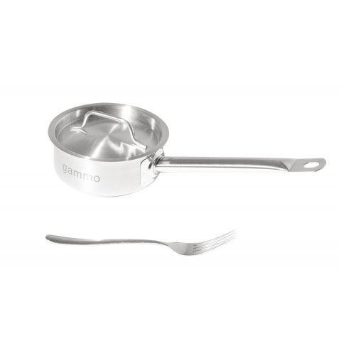 GAMMO hrnec s rukojetí a poklicí 0.5 litru 12×5 cm