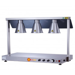 HORECATECH ohřívací deska + 3 lampa