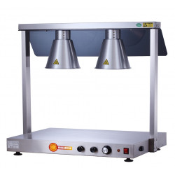 HORECATECH ohřívací deska + 2 lampa