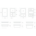 GAMMO GN 1/2 gastronádoba 65 mm hluboká perforovaná